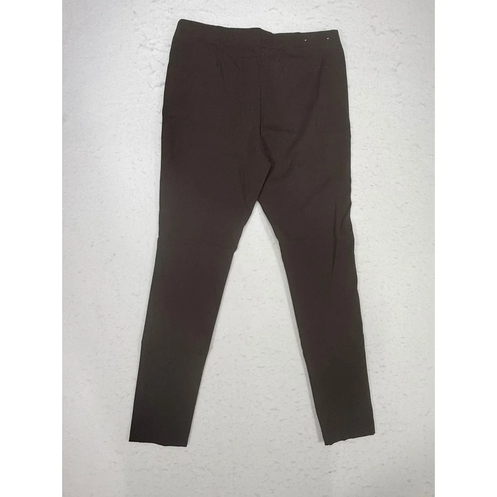 Michael Kors Womens Dark Brown Stretch Skinny Pull On Pants Size Medium Slim Fit